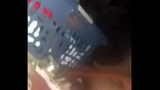 Abspielen Sperma auf Leder bringen