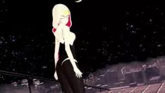 চালান Wanderer-gwen gwen stacy she-bops এবং ছাদে যৌনসঙ্গম পায়