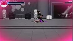 Redare Bebeluşul gri cu părul neted se distrează cu biciula pe [solas metropolis heroes]
