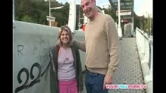 Play Zaftig blond adolescent gets fucked by a unknown publicly