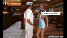 تشغيل هذا الساخنة 3d كبير tit الطفل هو الحصول على أكل خارج ومارس الجنس