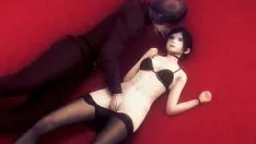 Reproducir Ada residente evil cosplay teniendo sexo con un hombre en un video de juego hentai